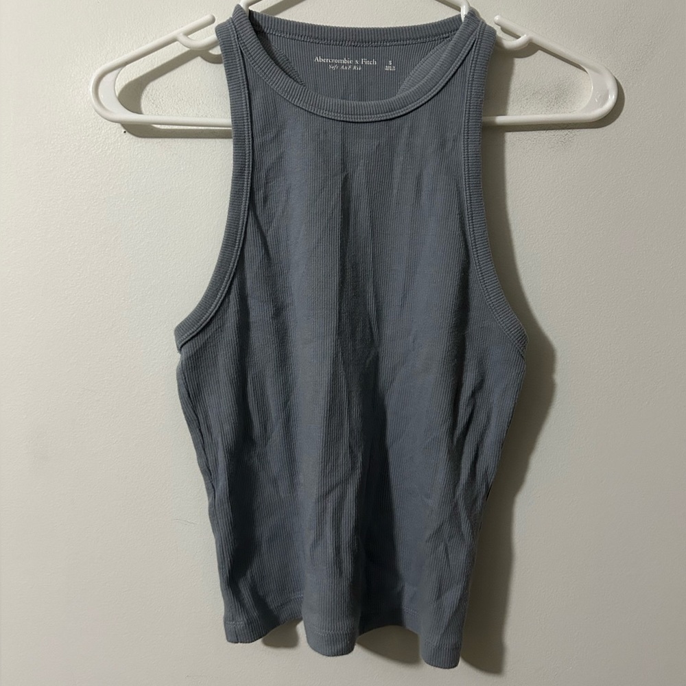 Abercrombie & Fitch Grey Ribbed Tank Top